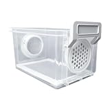 F Fityle Zuchtbox für Mehlwürmer, feuchtigkeitsbeständiger Behälter, komfortabler Käfighalter, Futterbox für die Aufzucht von Mehlwürmern, Style B