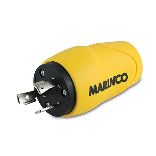 Marinco Marine Shore Power Straight Adapter 15 Amp 125 Volt Male to 30 Amp 125 Volt Female S15-30