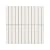 MSI White Matte Stack Pattern Porcelain Mosaic Tile for Kitchen & Bathroom, 1x6 inches, 1 Count, Mesh Mounted, Frost Resistant, GREENGUARD Certified