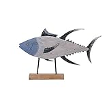 Gewicht: 5 kg Sebasty Ornamente Kreative Tiermodellierung Fischförmige Dekoration Holzhandwerk Einkaufszentrum Garten Dekoration Geschenke