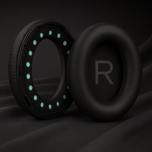 Premium Protein Leather Replacement Earpads para Bose NC700 - Almohadillas de oído de espuma viscoelástica suave con paño de limpieza y video de instalación (Compatible con auriculares Bose Noise Cancelling 700) miniatura 2