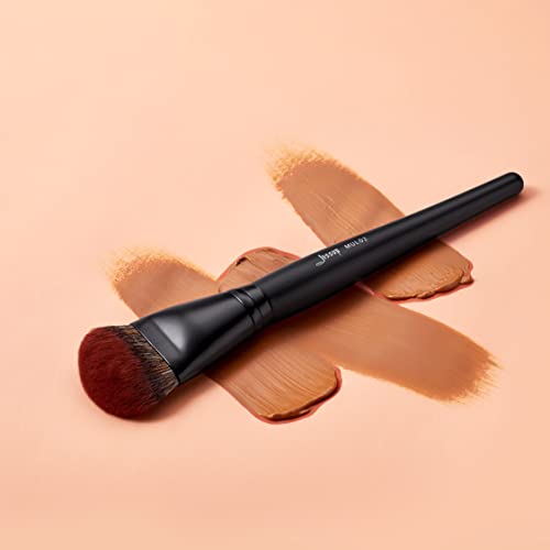 Jessup Large Face Makeup Brushes 5Pcs, Premium Synthetic Foundation Powder Contour Blusher Highlighter Brush, Phantom Black T273 #TOP7