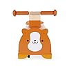 Janod - Porteur Enfant Multidirectionnel Hamster - Jouet en Bois - Casier Intégré - 4 Roues, Coins de Protection en Silicone - De 1 à 3 Ans, J08050