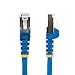 StarTech.com 5m CAT6a Ethernet Cable - Low Smoke Zero Halogen (LSZH) - 10 Gigabit 500MHz 100W PoE RJ45 S/FTP Blue Network Patch Cord Snagless w/Strain Relief (NLBL-5M-CAT6A-PATCH)