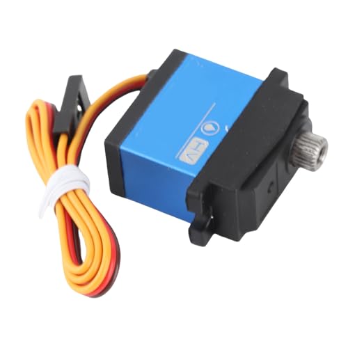 Alomejor Servo Digital, Servo Impermeable con Engranaje de Acero Inoxidable de 7 Kg con bajo Ruido y Alta Precisión, para Actualización de Automóviles TRX4M 1/18 RC y Modelos de Robots