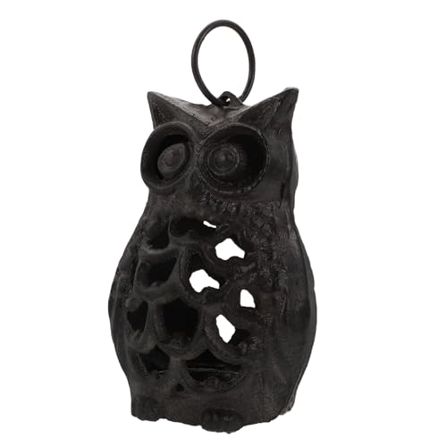 SHINEOFI Iron Art Owl Design Candleholder, Retro Hollow Cast Iron