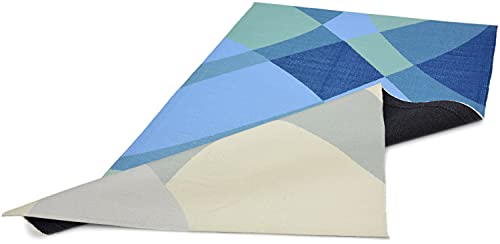 Image of Printed Rug Soft Floor Carpets with Anti Slip Backing for Living Room | Bedroom | Kids Room (Blue, 5x7 Feet)