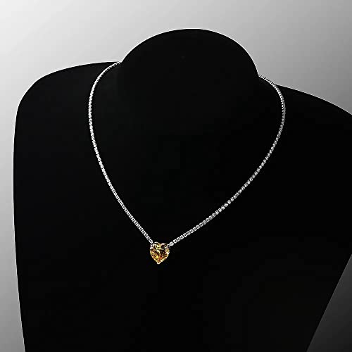 Collier Pendentif Diamant à Carbone de créateur et design cœur d'exception - 2