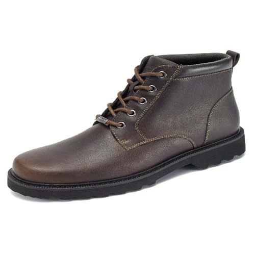Rockport Men's Northfield WP Plain Toe Chukka Boot- Chocolate Waterproof-10 M