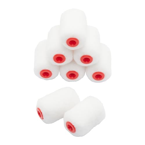 ProDec Advance 8 confezioni di rulli per micropittura Ice Fusion a pelo medio da 2 pollici per una finitura ultra liscia con pitture a emulsione e satinate su pareti interne, soffitti, legno, metallo