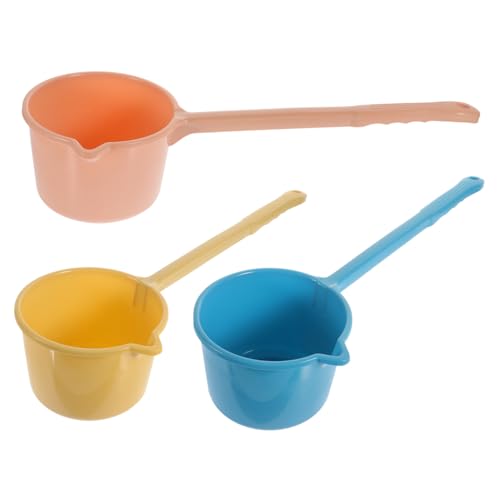 3個入り 家庭用水おたま キッチン用水スプーン バススクープ 握りやすいハンドル 軽量