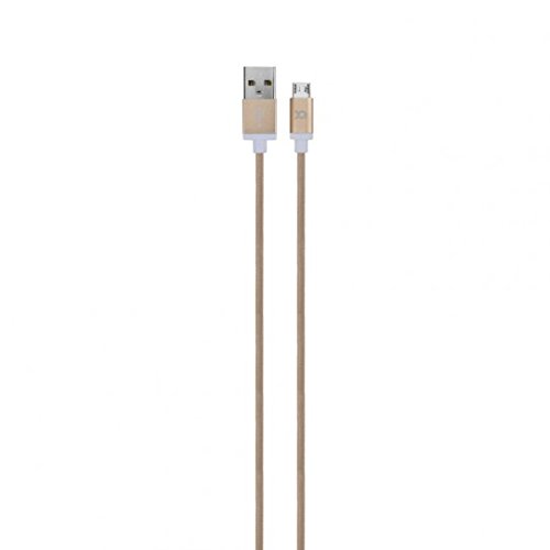 Xqisit USB A/Micro-USB B 0.8m Cavo USB 0,8 m Oro