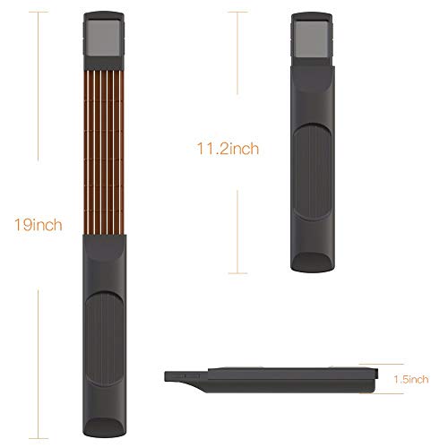 KKmoon SOLO Tela Eletrônica Guitar Chord Trainer Portátil Modelo De Bolso De Madeira Exercício Guita