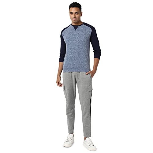 Image of CAHOOT Men's Solid Grey Regular Fit Trackpants for Casual Wear | Angled Open Pockets | Elasticated Waist | Trackpants Crafted with Comfort Fit & High Performance for Everyday Wear