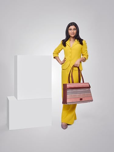 Image of ZOUK Urban Escape Bag | Stylish Vegan with Laptop Compartment, Trolley Sleeve & Anti-Theft Pocket |