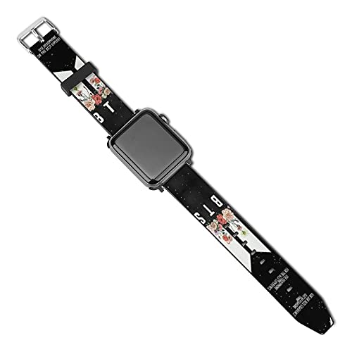 Kpop Taehyung B-T-S V Ban-gtan Boys Strap for Apple Watch Band Compatible with Apple iWatch All Series 38mm 40mm 42mm 44mm Strap (cart2) (42/44mm)