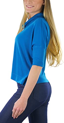 Image of ToBeInStyle Women's Classic Knit Fold Over Turtleneck Pullover