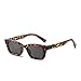OHEODVQY Rectangle celebrity sunglasses, women's fashion design, small square glasses, women's sunglasses(Leopard)