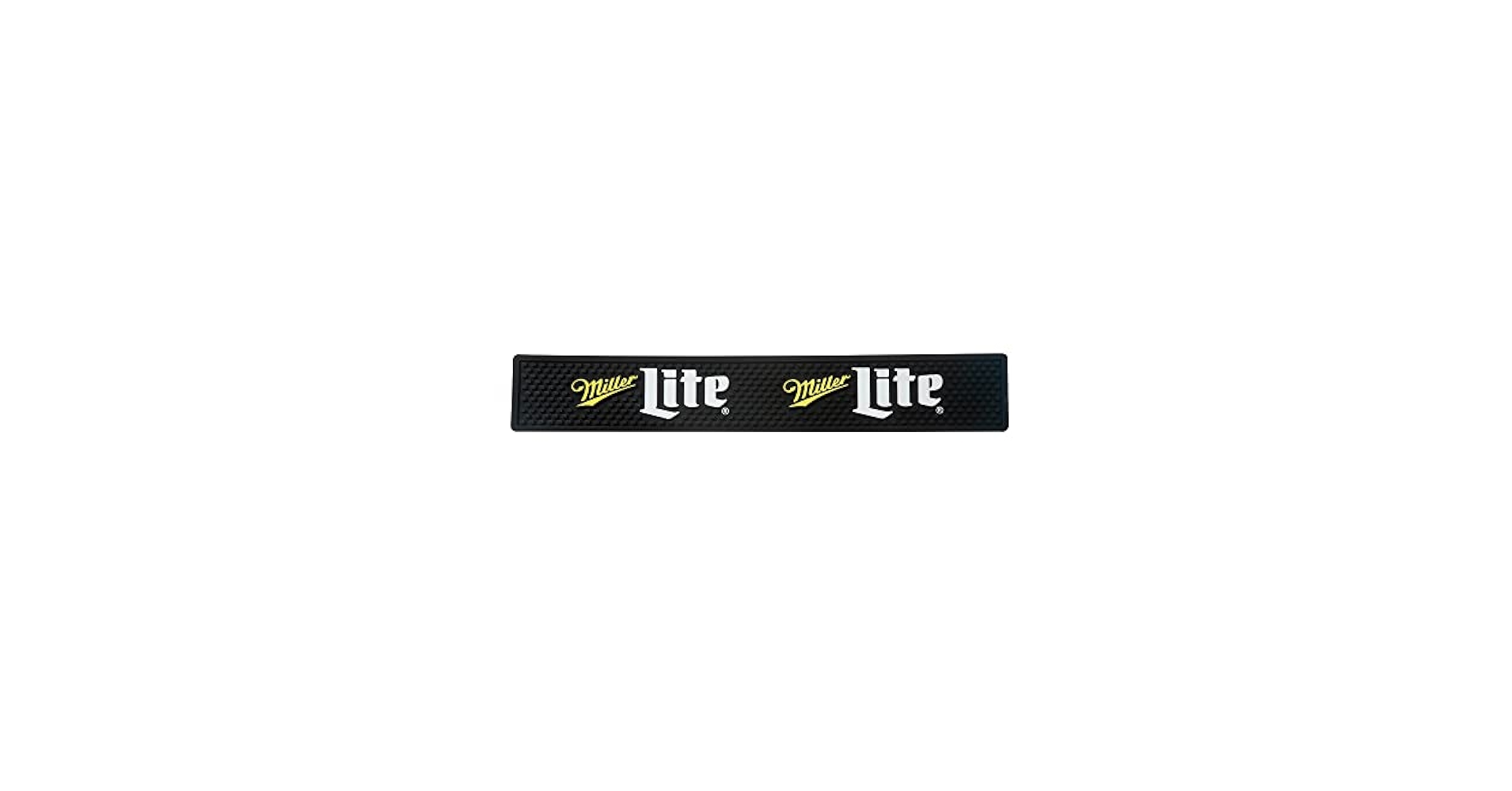 Amazon.com: Miller Lite Throwback Logo Bar Mat Spill Rail