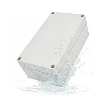Plastic Junction Box, Nineleaf IP67 Plastic Electrical Project Case, Waterproof PVC Junction Box, Surface Mount Electrical Enclosure with Cover, 6.1x3.5x2.3Inch(157X88.5X60mm), White, 1 Pack