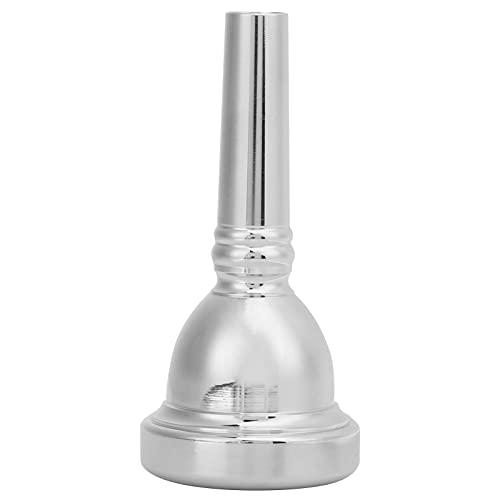 CHICIRIS Boquilla de Trompeta, Accesorio para Instrumento Musical de Cobre de 1/2 Pulgada con Envasado Al Vacío, para Trombón Tenor (SILVER)