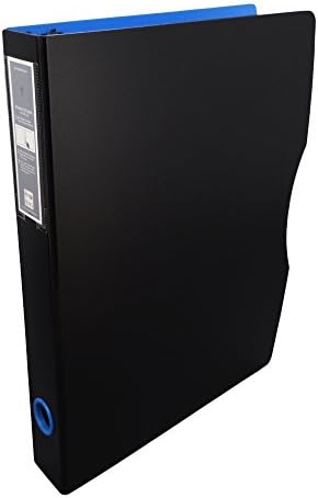 Legal Size 8.5 x 14 Binder by Keepfiling, D-Ring 1.5" Archival Safe Legal Binder - Black/Sapphire Blue