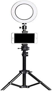 Selfie Stick,Tripod Ring Light?Phone Holder for Live Stream?Makeup, Dimmable Led Camera Beauty Ringlight for Photography Compatible