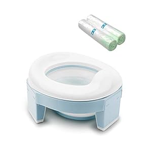 JYDZSW Kids Potty Pot Draagbare Siliconen Training Seat 3in1 Multifunctionele Reizen Toilet Seat Opvouwbare Kinderen…
