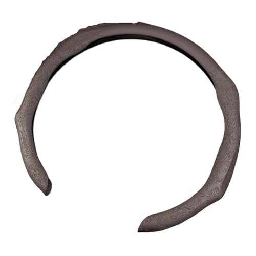 レザー製カーステアリングホイールカバー 無臭 薄型 と互換性がある レクサス ES LS UX RX NX LC IS GX RZ RC F CT GS HS SC 通気性 自動車部品に対応(Coffee-A)