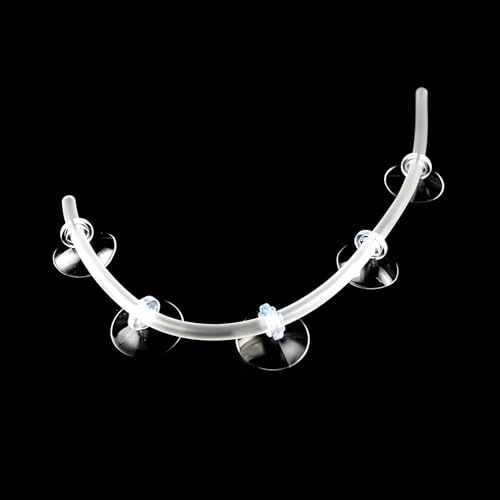 Image of VAYINATO Transparent Airline Oxygen Tube Suction Cup Holder for Aquarium Fish Tank (Model A) (Pack of 20) by Petzlifeworld