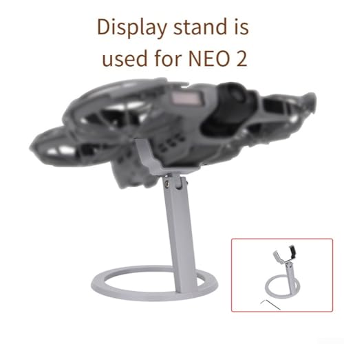 Hasaller Stabiler Präsentationsständer Display-Ständer aus PC für DJI NEO 2, 12x10x1,5cm Stabiler Grauer Desktop-Halter zur Präsentation Kompakter Tischhalter für Büro und Zuhause