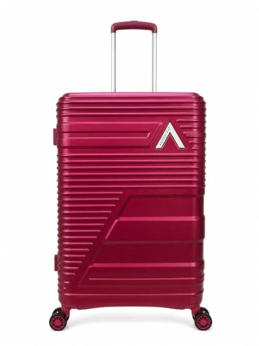 Image of Aristocrat Lineo Polycarbonate (RED, Set of 3 (55cm /65cm /75cm)) | Shell Luggage with Combination Lock Dual Wheel Antitheft Zipper Spacious Interior