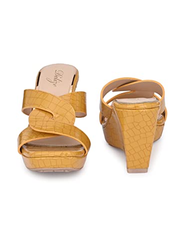 Image of Delize Light - vegan leather cross strap wedge heel sandals 2500