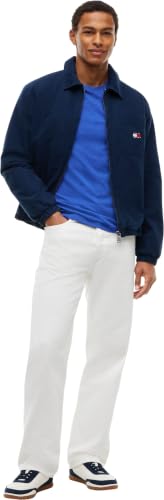 Tommy Jeans Herren-T-Shirt, kurzärmelig, Rundhalsausschnitt, Blau (Deep Marine Htr), M – Ansicht 4