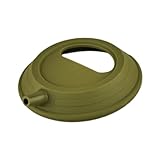 kowaku Silicone Lid for Camping Bowl Seal Cover Lightweight Portable Utensil Round with Spout Replacement for Barbecue Beach Kitchen, Green