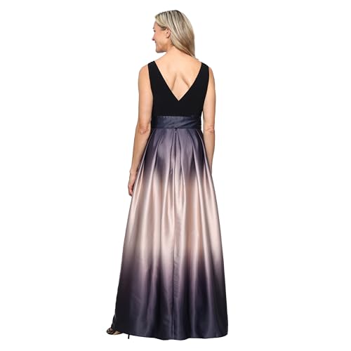 Image of S.L. Fashions Women's Sleeveless Long Satin Mother of The Bride Dress with Pockets, Formal Party Gown