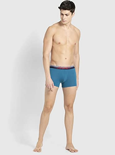Image of Jockey US20 Men's Super Combed Cotton Elastane Stretch Solid Trunk with Ultrasoft Waistband