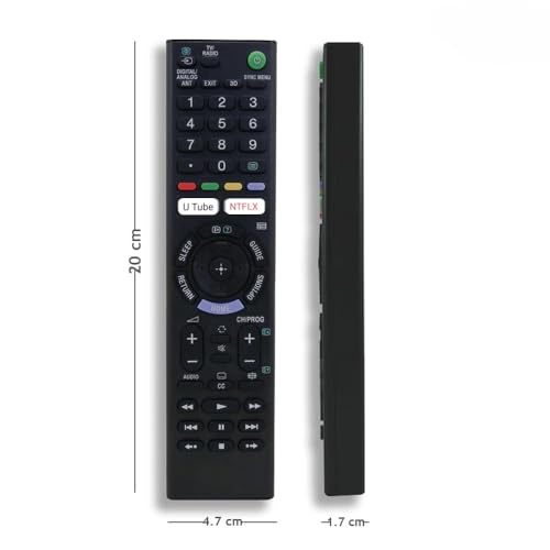 Image of Original Sony Bravia Smart TV Remote Control Compatible with LCD LED OLED QLED 4K Ultra HD Models Universal Replacement Remote with YouTube and Netflix Shortcut Buttons for Sony Android TVs