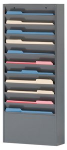 Literature Rack 10 Compartments, 13-1/4