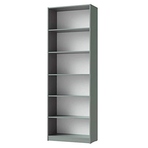Estante Livreiro Madesa 6908 com 6 Nichos - Cinza