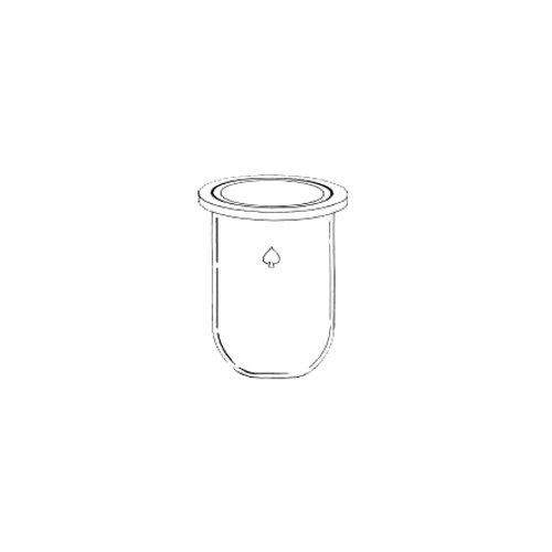 6511-58 Series Cylindrical Reaction Flask, Grooved Flat Flange, Flat Bottom, 168 mm OD, 130 mm ID, 3000 mL