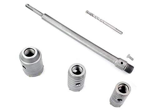 Rundgriff SDS Plus Schaft Betonwandbohrer Stanzbohrer, Beton Zement Steinmauer Bohrer Mit 30/40 / 50MM Expansion, FüR Klimaanlagen, Hauben Oder