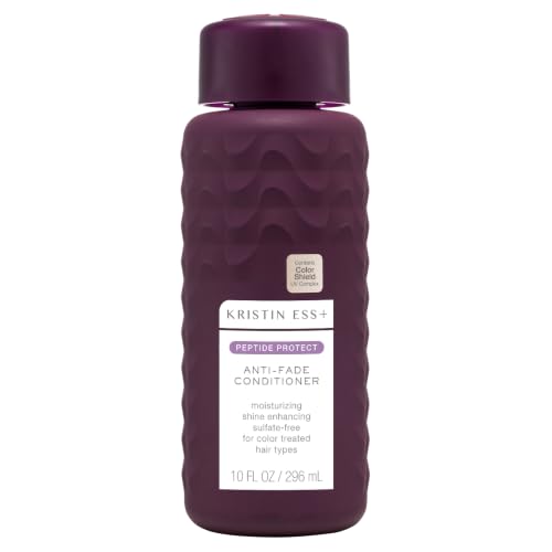 Image of Kristin Ess+ Anti-Fade Moisturizing Conditioner with UV Color Shield & Peptide Technology for Prolonged Color Vibrancy - Sulfate Free, Paraben Free, Vegan, 10 fl oz (Pack of 12)