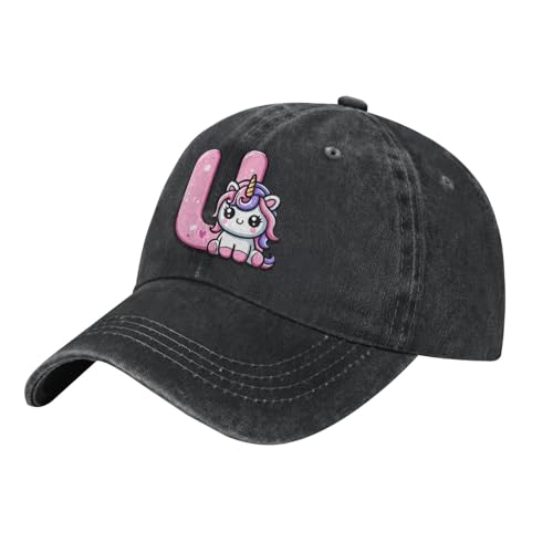 Cute Animal Alphabet A-Z Hats for Boys Girls, Adjustable Cotton Print Initial Letter Children's Baseball Cap2