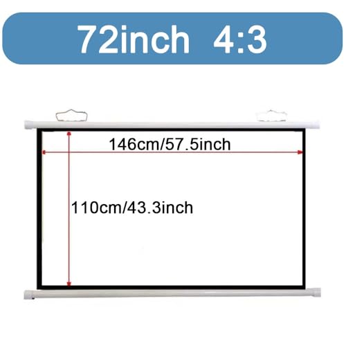 Pantalla de Proyector Manual HD 72 Pulgadas 4:3 miniatura 7