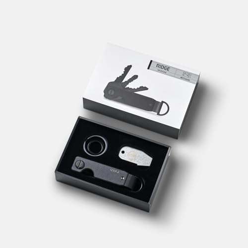Image of The Ridge Key Organizer - Compact Metallic Key Holder, Minimalist Innovative Keyholder, Smart Keychain Secures 2-6 Keys