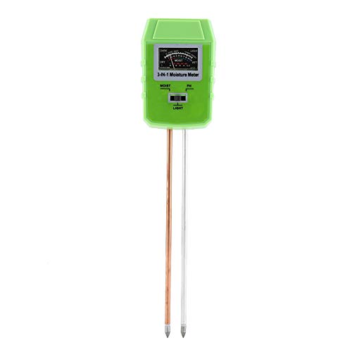 MAGT Soil tester, 3 in 1 Moisture & PH & Sunlight Tester Digital Double Probes Detecter for Soil Garden Plant