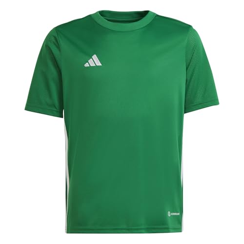 adidas Mixte Enfant Tabela 23 Jersey Youth Shirt, Team Green/White, 11-12 Years