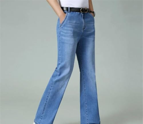 Men Wide Leg Jeans Lightweight Straight Denim Pants Summer Thin Business Casual Office Trousers2