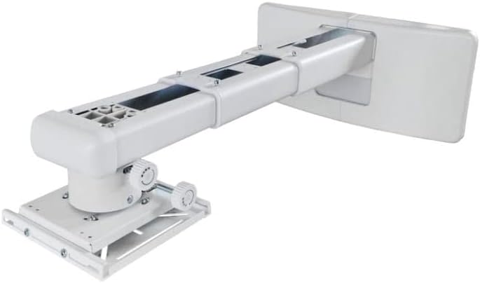 Optoma OWM3000 Dual Stud Ultra Short Throw Universal Wall Mount in White with Telescoping Arm
